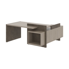 Стол руководителя правый Skyland WOODandSTONE СФ-531222 Дрифтвуд Бетон Чикаго темный