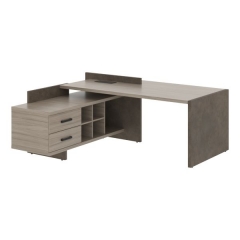 Стол руководителя правый Skyland WOODandSTONE СФ-531212 Дрифтвуд Бетон Чикаго темный