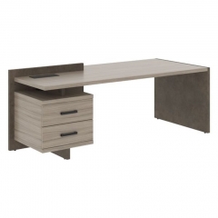 Стол руководителя левый Skyland WOODandSTONE СФ-531301 Дрифтвуд Бетон Чикаго темный