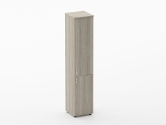 Шкаф высокий закрытый Персона Грата Twin 16.16.10Пр Дуб Сантана светлый