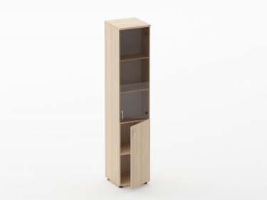 Шкаф высокий со стеклом Персона Грата Twin 16.16.13Пр Туя