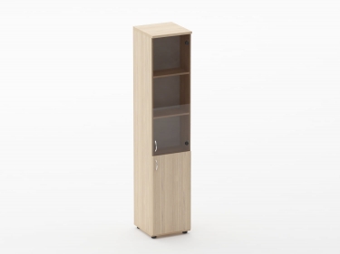 Шкаф высокий со стеклом Персона Грата Twin 16.16.13Пр Туя