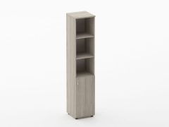 Шкаф высокий полуоткрытый Персона Грата Twin 16.16.14Пр Дуб Сантана светлый