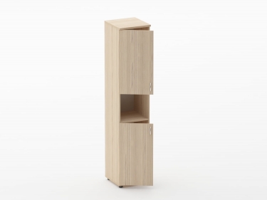 Шкаф высокий закрытый с нишей Персона Грата Twin 16.16.15Л Туя