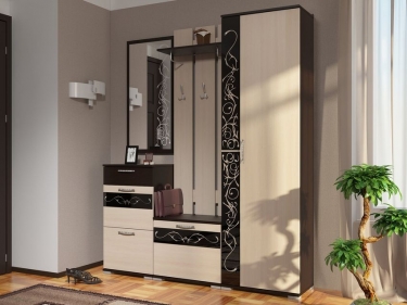 Зеркало навесное Стиль Юнона-2 ЗН-06 Венге - Дуб молочный