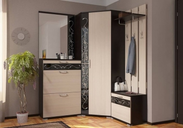 Зеркало навесное Стиль Юнона-2 ЗН-07 Венге - Дуб молочный