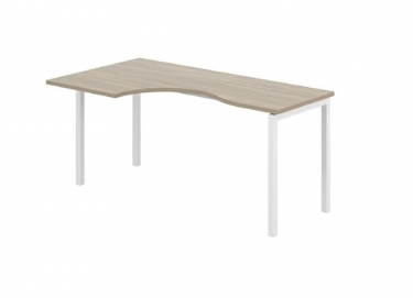 Стол эргономичный левый Норден Sigma SG.231.OD.44.WH.L Дуб темный Белый
