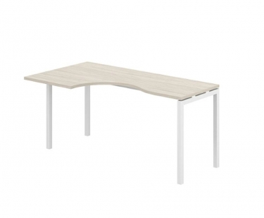 Стол эргономичный левый Норден Sigma SG.231.OL.44.WH.L Дуб светлый Белый