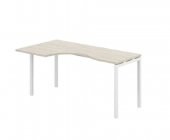 Стол эргономичный левый Норден Sigma SG.231.OL.44.WH.L Дуб светлый Белый