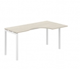 Стол эргономичный правый Норден Sigma SG.231.OL.44.WH.R Дуб светлый Белый