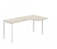 Стол эргономичный правый Норден Sigma SG.231.OL.44.WH.R Дуб светлый Белый