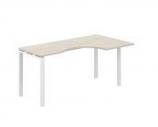 Стол эргономичный правый Норден Sigma SG.231.OL.63.WH.R Дуб светлый Белый