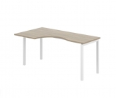 Стол эргономичный левый Норден Sigma SG.232.OD.44.WH.L Дуб темный Белый