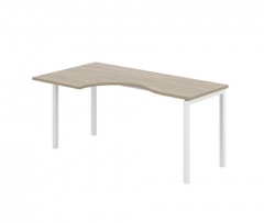 Стол эргономичный левый Норден Sigma SG.232.OD.44.WH.L Дуб темный Белый
