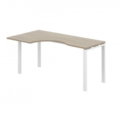 Стол эргономичный левый Норден Sigma SG.232.OD.63.WH.L Дуб темный Белый