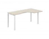 Стол эргономичный правый Норден Sigma SG.232.OL.63.WH.R Дуб светлый Белый