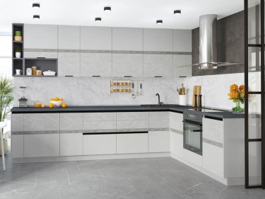 Кухонный гарнитур угловой Витра Бостон 4 ширина 342х223 см