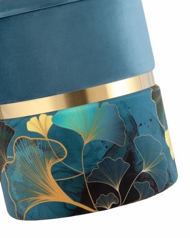 Пуф Stool Group Кэрри с ящиком велюр Gingko без ножек