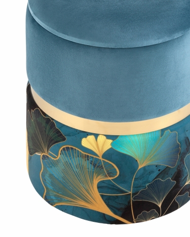 Пуф Stool Group Кэрри с ящиком велюр Gingko без ножек