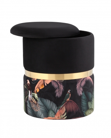 Пуф Stool Group Кэрри с ящиком велюр Tropic без ножек