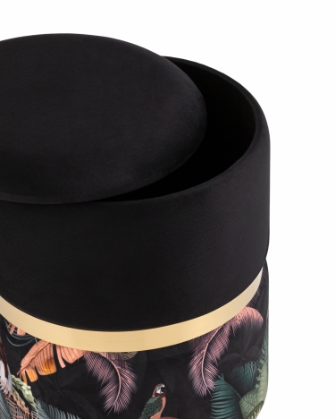 Пуф Stool Group Кэрри с ящиком велюр Tropic без ножек