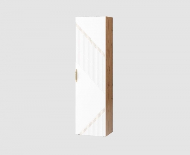 Шкаф-пенал лев/прав Витра Монако 606.16 Дуб Вотан / Белый шпон/ Альпийский белый