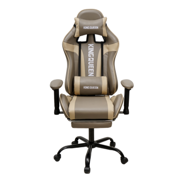 Кресло KINGQUEEN 896 KINGQUEEN, цвет светло-серый/бежевый 896-lgray-beige