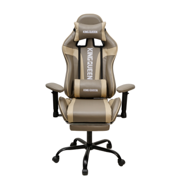 Кресло KINGQUEEN 896 KINGQUEEN, цвет светло-серый/бежевый 896-lgray-beige