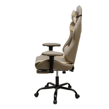 Кресло KINGQUEEN 896 KINGQUEEN, цвет светло-серый/бежевый 896-lgray-beige