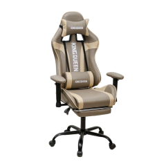 Кресло KINGQUEEN 896 KINGQUEEN, цвет светло-серый/бежевый 896-lgray-beige