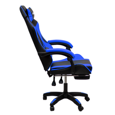 Кресло KINGQUEEN 1209-1 KINGQUEEN, цвет черный/синий, 1209-1-black-blue-mass