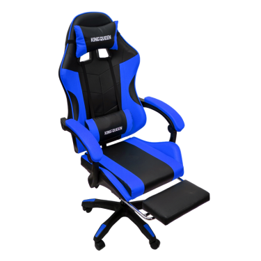 Кресло KINGQUEEN 1209-1 KINGQUEEN, цвет черный/синий, 1209-1-black-blue-mass