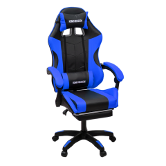 Кресло KINGQUEEN 1209-1 KINGQUEEN, цвет черный/синий, 1209-1-black-blue-mass