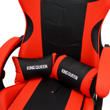 Кресло KINGQUEEN 1209-1 KINGQUEEN, цвет черный/красный, 1209-1-black-red-mass