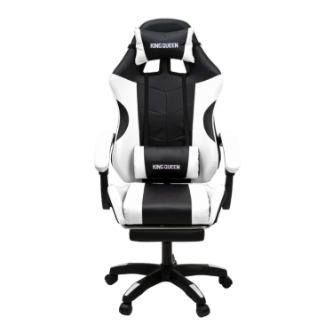 Кресло KINGQUEEN 1209-1 KINGQUEEN, цвет черный/белый, 1209-1-black-white-mass