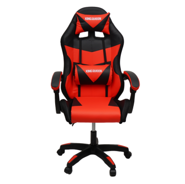 Кресло KINGQUEEN 1209 KINGQUEEN, цвет черный/красный с подсветкой, 1209-black-red-mass-led