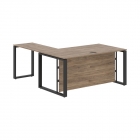 Стол с боковой приставкой Skyland ENIO ECT 1619H Кария Пальмира/Антрацит