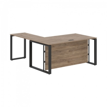 Стол с боковой приставкой Skyland ENIO ECT 1619H Кария Пальмира/Антрацит