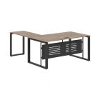 Стол с боковой приставкой Skyland ENIO ECT 1619M Кария Пальмира/Антрацит