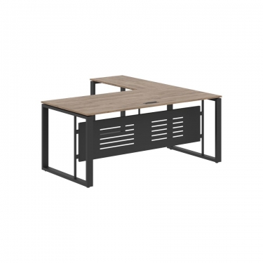 Стол с боковой приставкой Skyland ENIO ECT 1819M Кария Пальмира/Антрацит