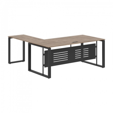 Стол с боковой приставкой Skyland ENIO ECT 1819M Кария Пальмира/Антрацит