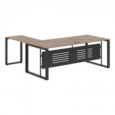 Стол с боковой приставкой Skyland ENIO ECT 2019M Кария Пальмира/Антрацит