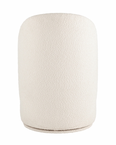 Пуф Stool Group Loreen вращающийся букле Белый