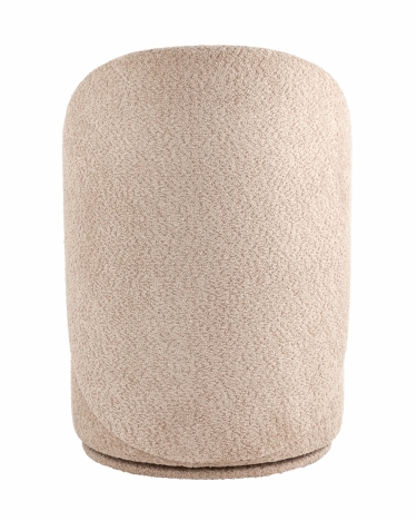 Пуф Stool Group Loreen вращающийся букле Капучино