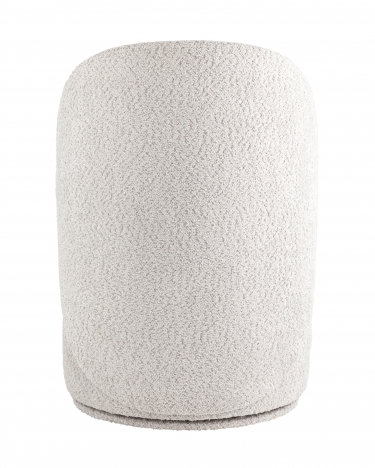 Пуф Stool Group Loreen вращающийся букле Светло-серый