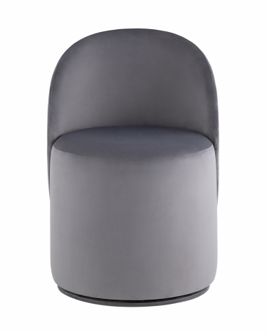 Пуф Stool Group Loreen вращающийся велюр Серый