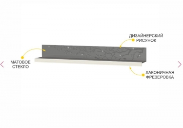 Полка навесная Витра Графит 604.29