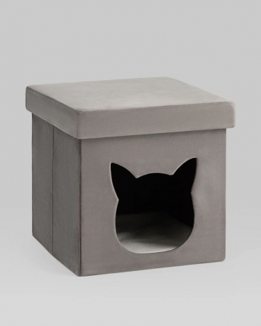 Пуф складной с ящиком Stool Group Store Pet антрацитовый