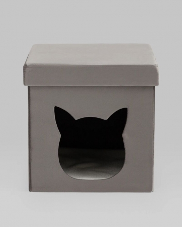 Пуф складной с ящиком Stool Group Store Pet антрацитовый