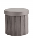 Пуф складной с ящиком Stool Group Store Round антрацитовый